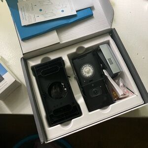 Ring door security system with extra battery